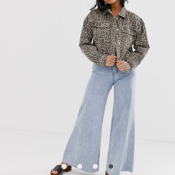 Free People Cheetah Print Denim Jacket - Picture 9 of 16